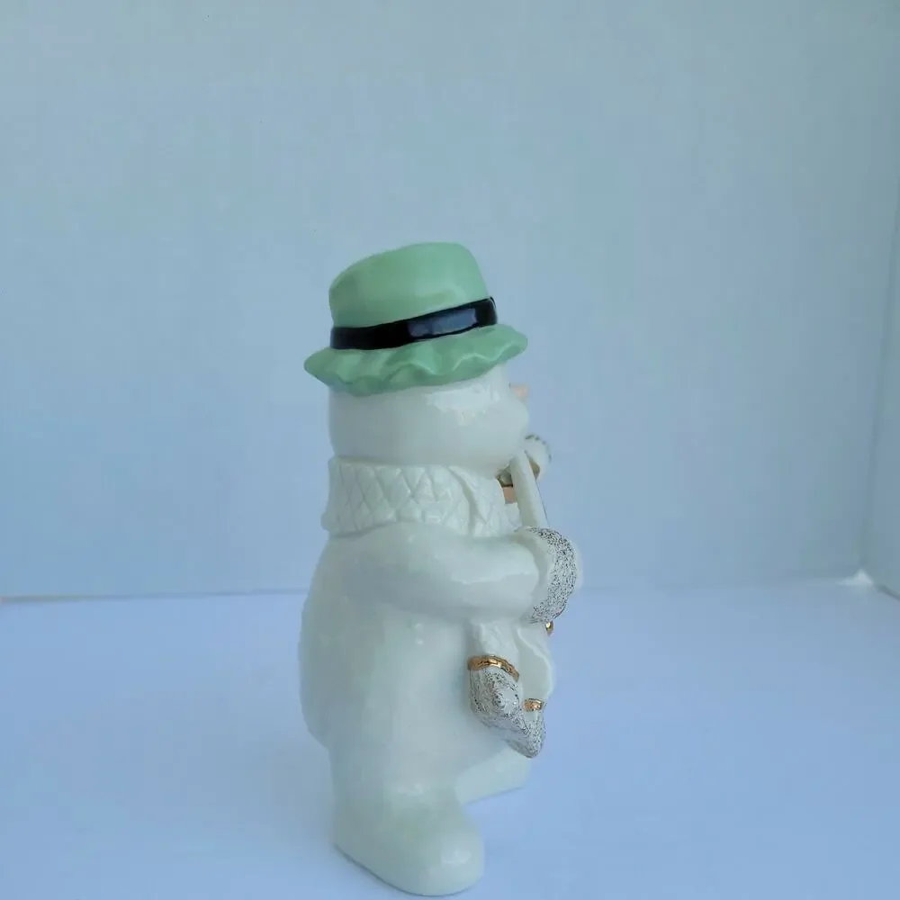 Mikasa Holiday Elegance Porcelain Snowman Musician with Violin Christmas Figure